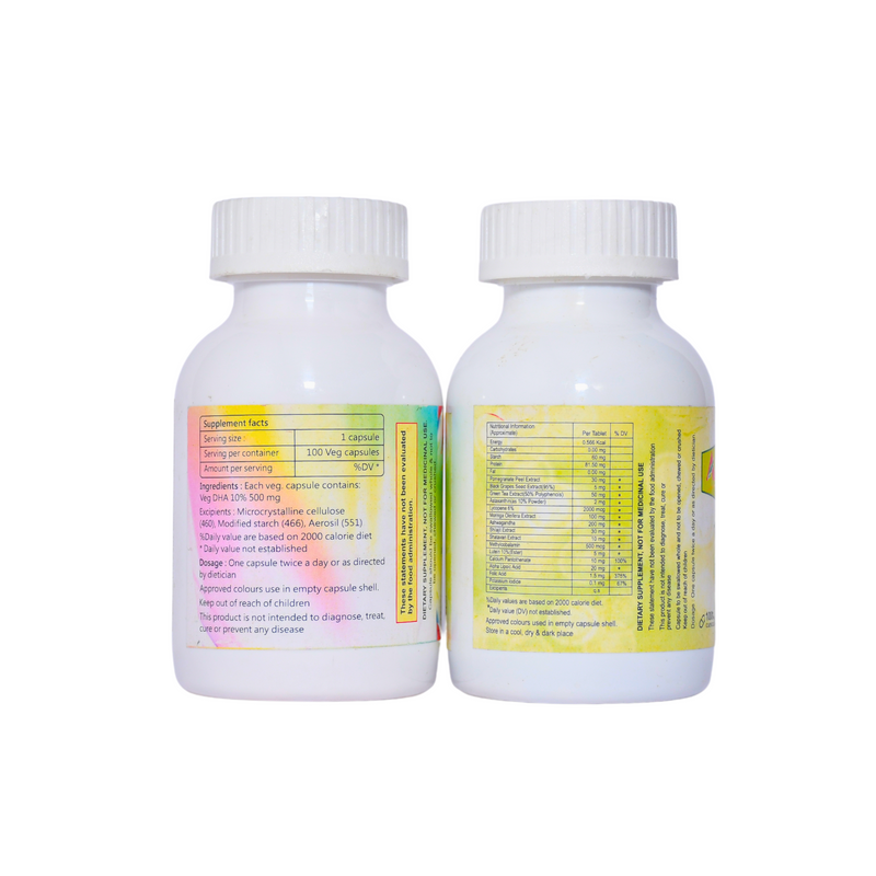 VEG DHA AND MORINGA 14+