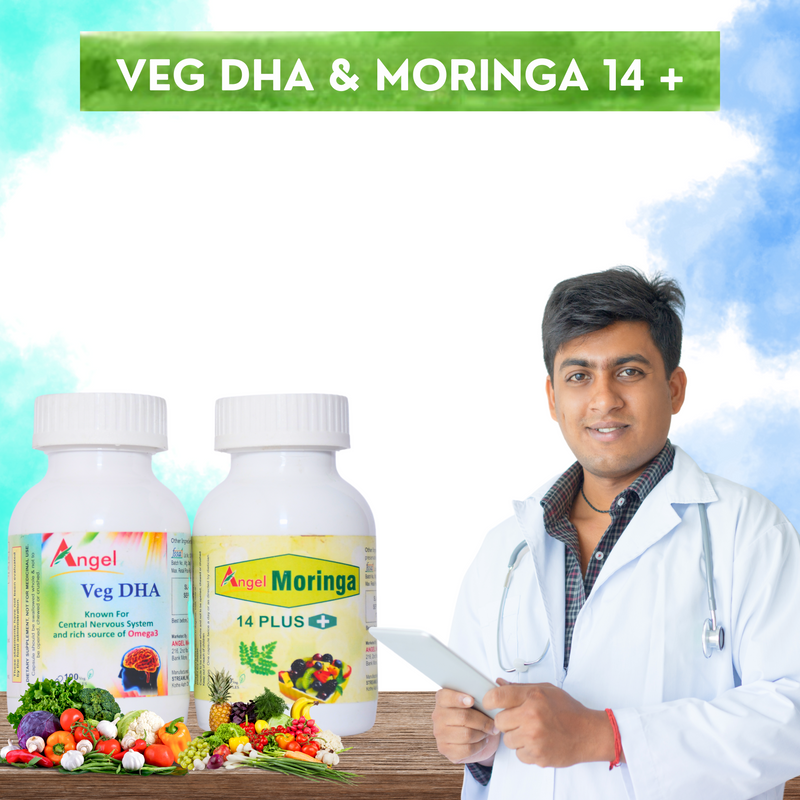 VEG DHA AND MORINGA 14+