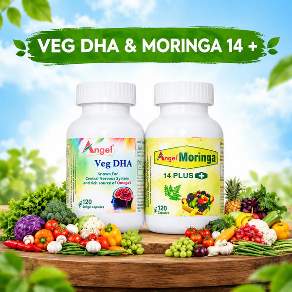 VEG DHA AND MORINGA 14+